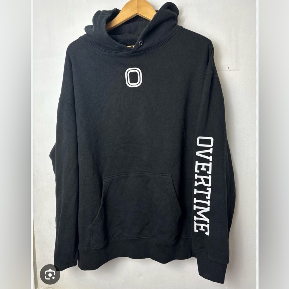 OVERTIME Navy Classic Hoodie Sweatshirt Size Small